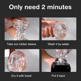 Showeggs Automatic Heating Voice Sex Toy with Waterproof Magnetic Charging