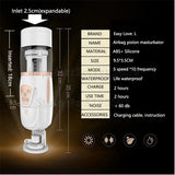 Easy Love 10 Vibrations 5 Speeds Modes Automatic Male Masturbator with Intelligent Pumping & 50 Stimulation Modes