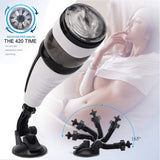 Knightstorm 10 Vibration 5 Thrusting Fully Automatic Male Masturbator with Groan Function & Stand Base