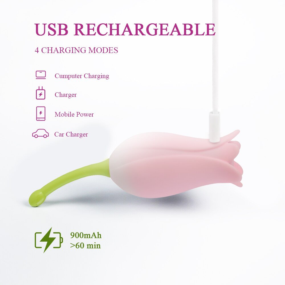7 Vibration Mode Rose Vibrators Clitoral Stimulation & G-spot Orgasm