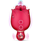2 in 1 Rose Sex Toy for Women Clit Tongue Licking Rose Vibrator