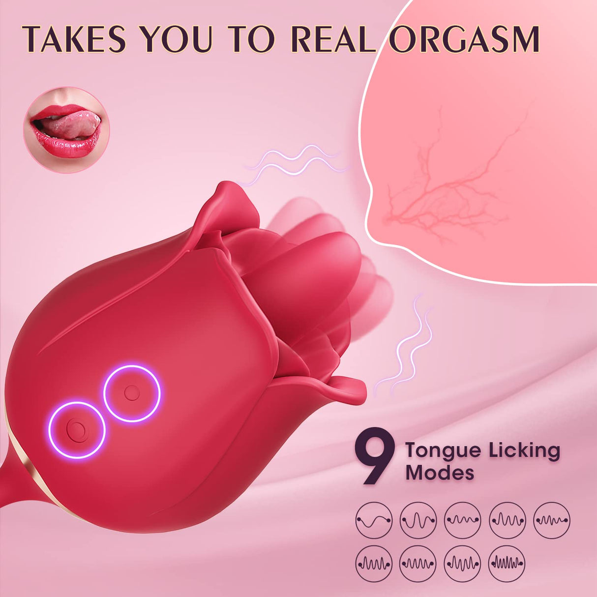 Rose Toy Massage Sucking Rose Vibrator | Rose Toy for Women Rose Dildo Sex toys