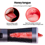 Tongue Blowjob Licking Vibrating Masturbation Cup Automatic Masturbation Device