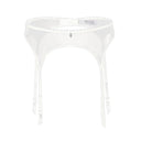 Portaligas ultradelgado de malla transparente para mujer