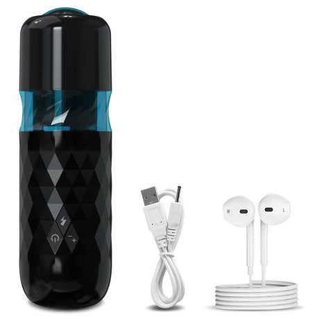 10 Frequency Masturbation cup - Electric Telescopic Blowjob Simulator-7