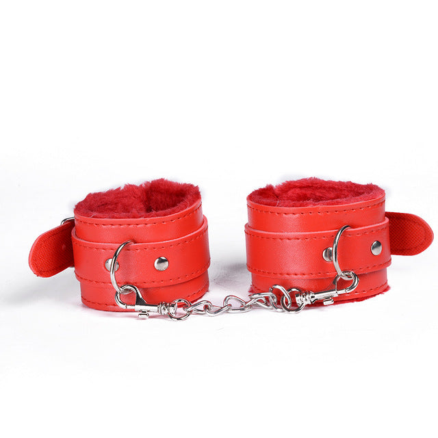 PU Leather Handcuffs Sex Ankle Bondage Bracelet