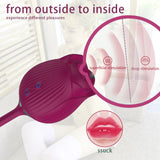 The Rose Vibrator for Women with Retractable Vibrating Egg-10