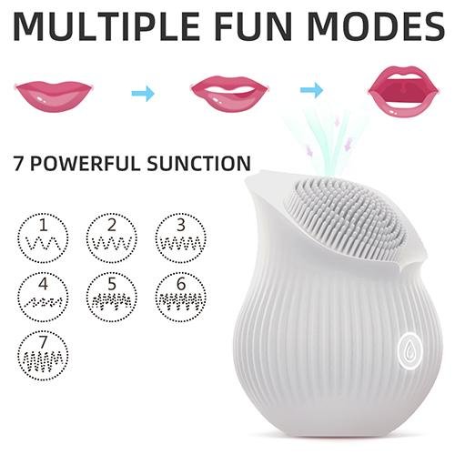 White Flower Stamens Clitoral Stimulator