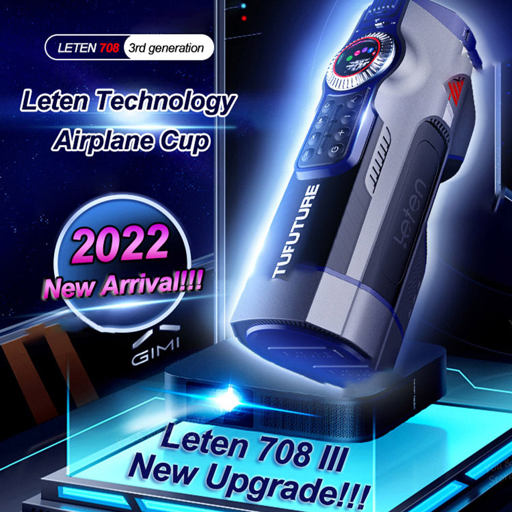 Leten Future Pro 708 3RD Generations Of Piston-heated Vocal High-end Masturbators