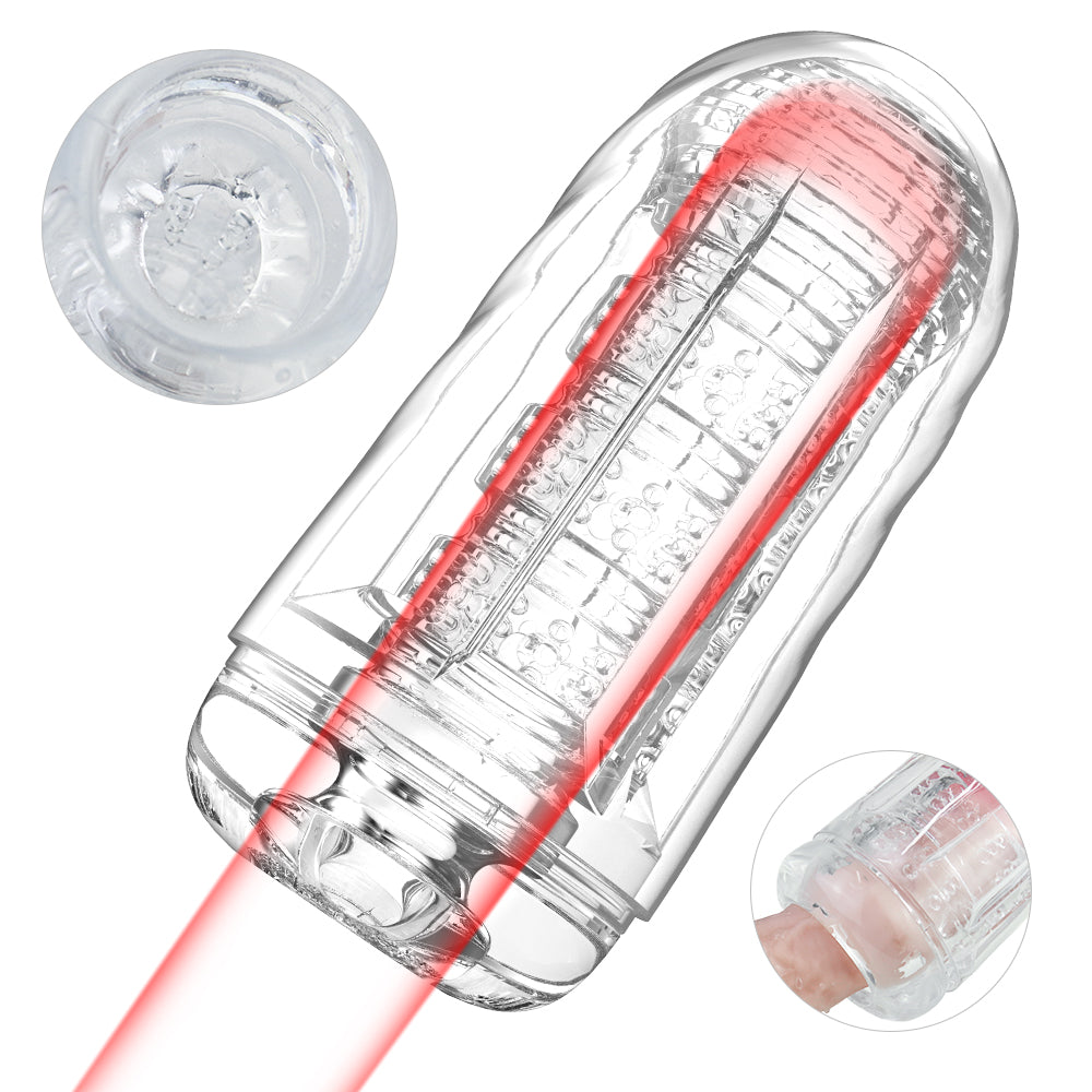 Zengrip Transparent Penis Sleeves Manual Silicone Male Masturbator for Penis Stimulation Training